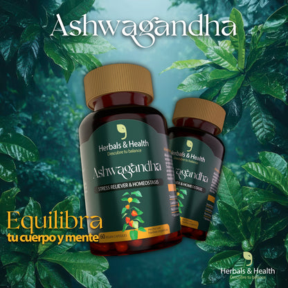 Ashwagandha - Capsulas para reducir el estrés